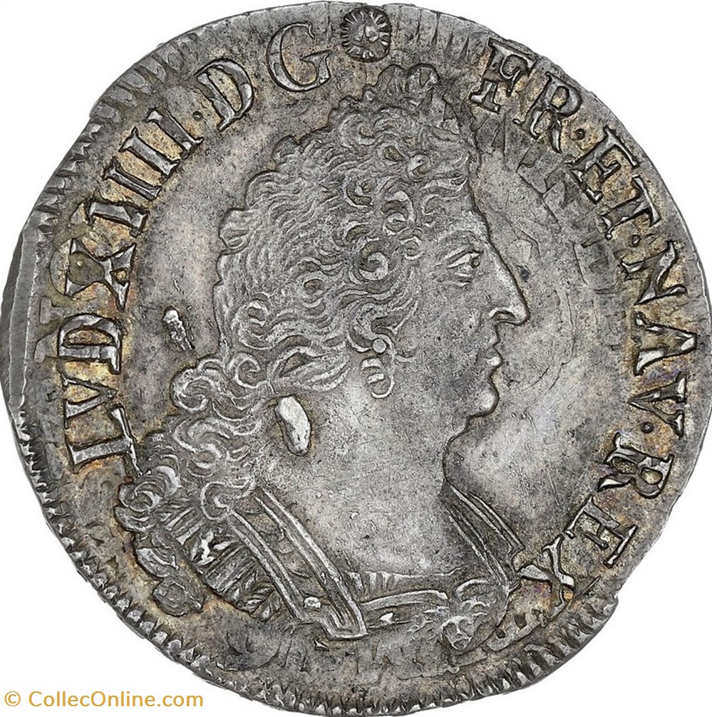 Demi-Ecu aux palmes - 1694 G monnaies europe medievale france royales demi ecu aux palmes 1694 g