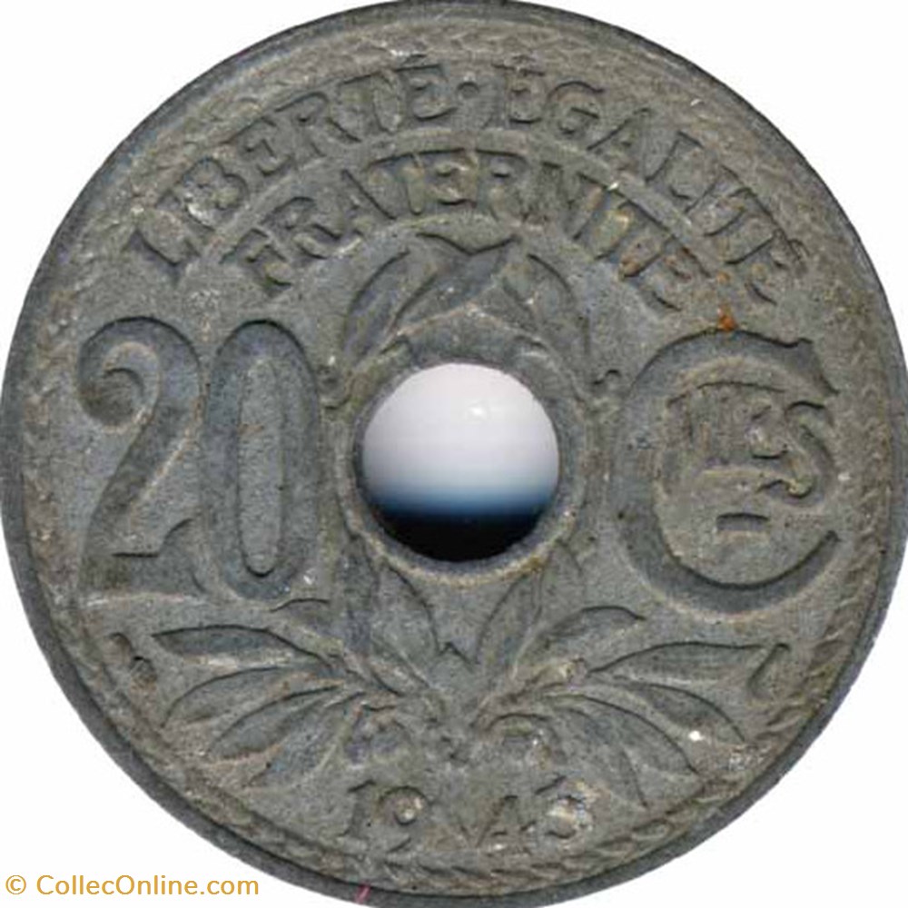 Vingt Centimes Lindauer monnaies monde france vingt centimes lindauer