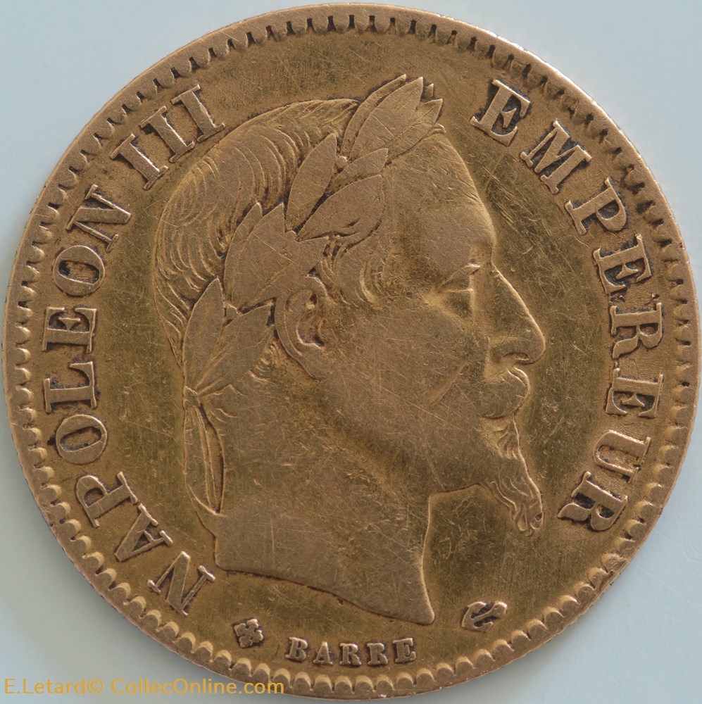 monnaies monde france napoleon iii 10 francs tete lauree