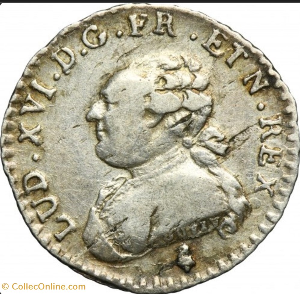 monnaies europe medievale france royales vingtieme ecu au petit buste fort 1783 paris