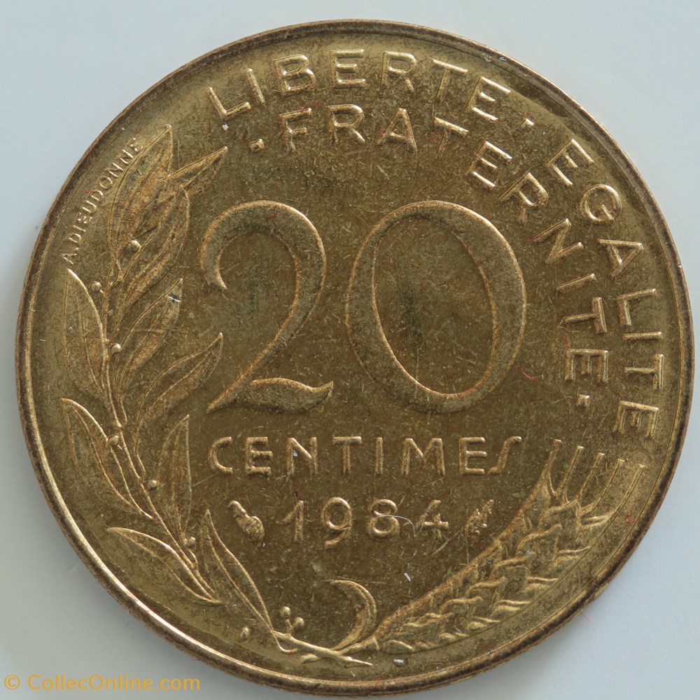 Vingt Centimes Marianne monnaies monde france vingt centimes marianne