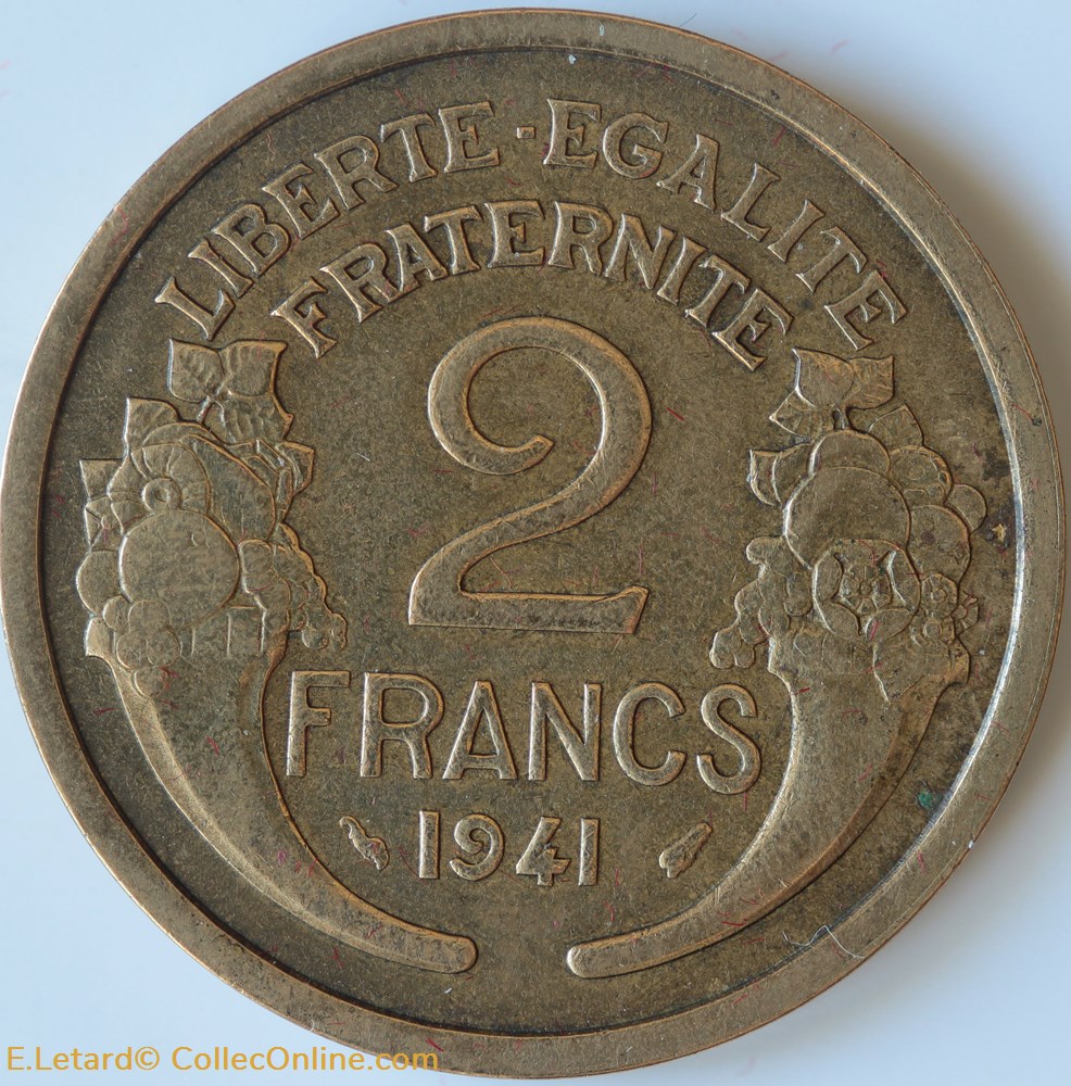 Deux Francs Morlon monnaies monde france deux francs morlon