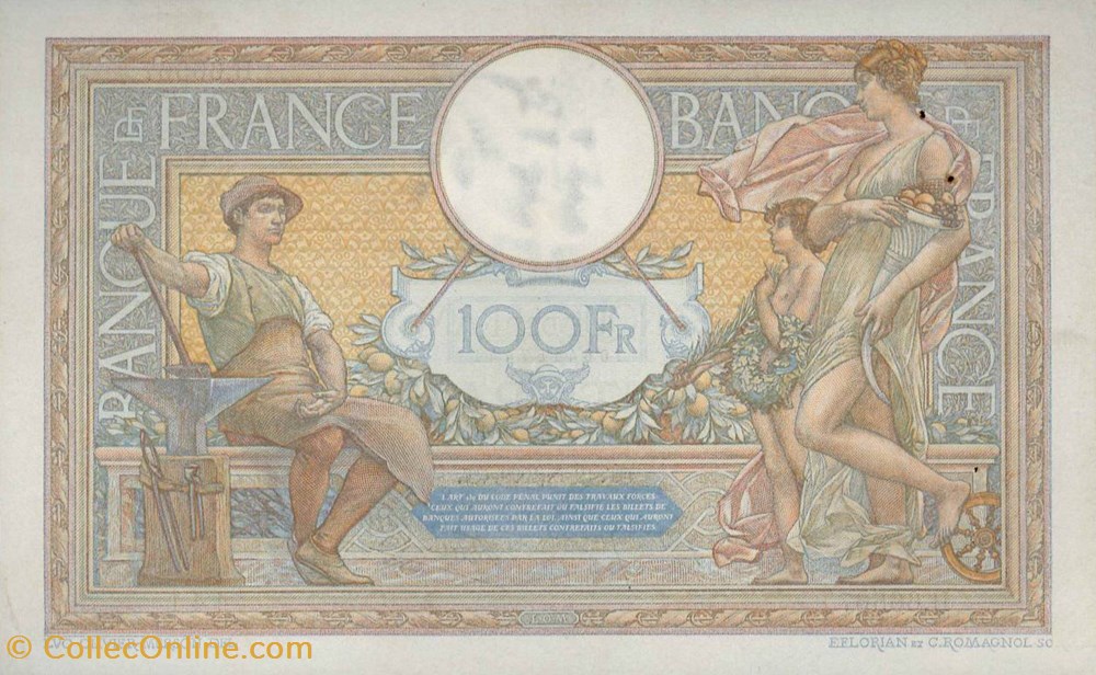 billets 100 francs merson sans lom