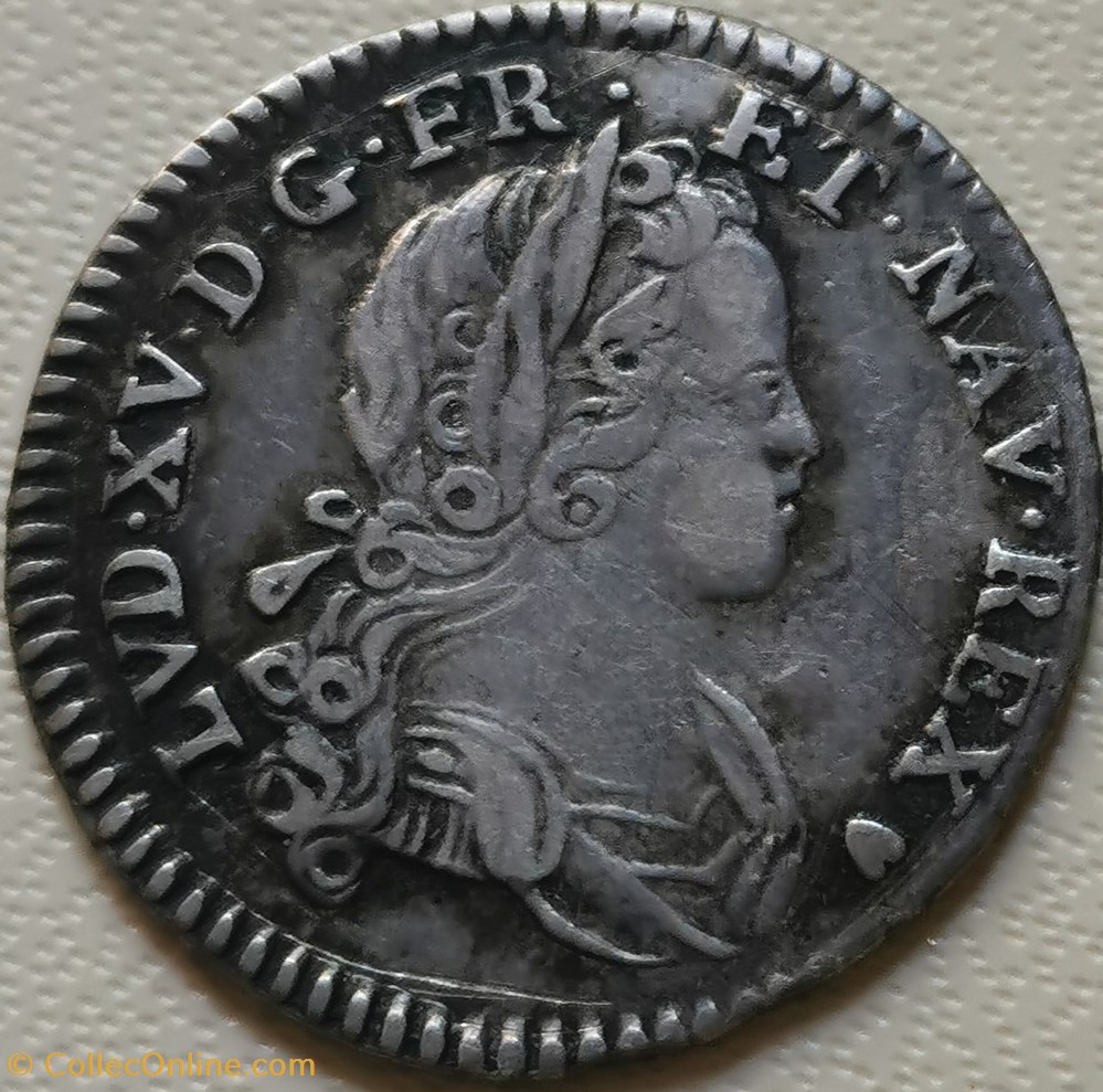 monnaies europe medievale royales douxieme ecu de france navarre 1719 g