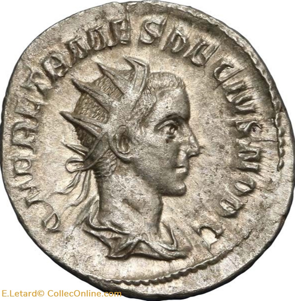 Herennius Etruscus - Antoninien monnaies antiques romaines imperiales republicaines herennius etruscus antoninien