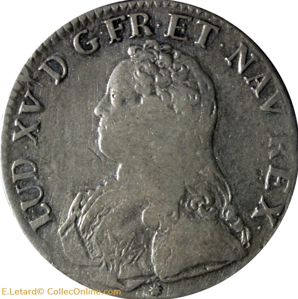 monnaies europe medievale france royales ecu aux branches olivier 1734 d