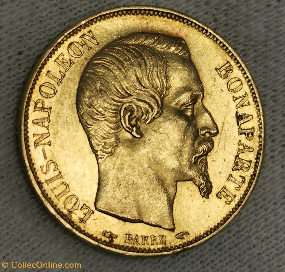 monnaies monde france louis napoleon bonaparte 20 francs