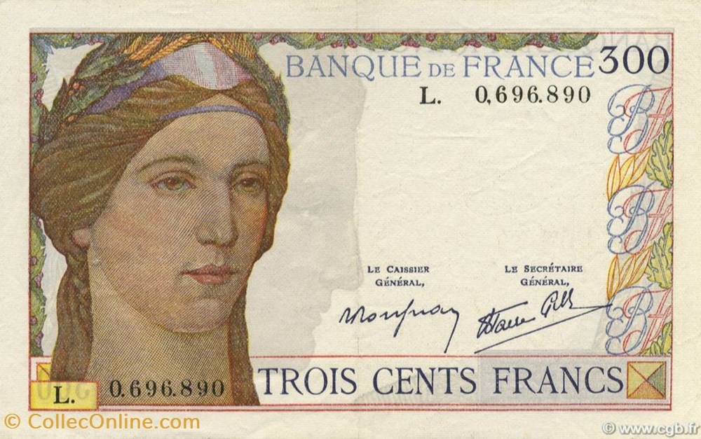 billets 300 francs