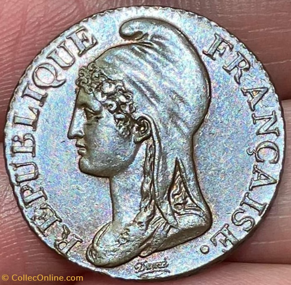 Cinq Centimes - Petit Module - An 4 A 2 monnaies monde france cinq centimes petit module an 4 a