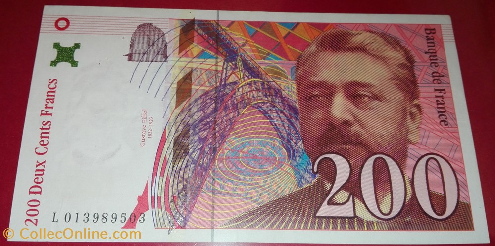 200 Francs Eiffel billets 200 francs eiffel