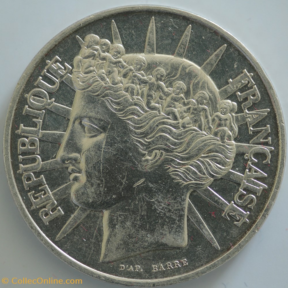 monnaies monde france cent francs fraternite