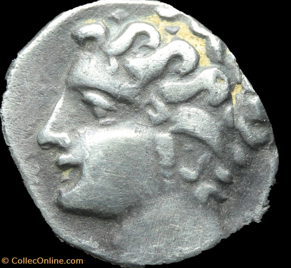 Massalia - Obole MA / Tête à gauche monnaies antiques celtes massalia obole ma tete a gauche