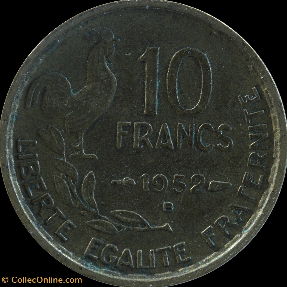 monnaies monde france dix francs guiraud