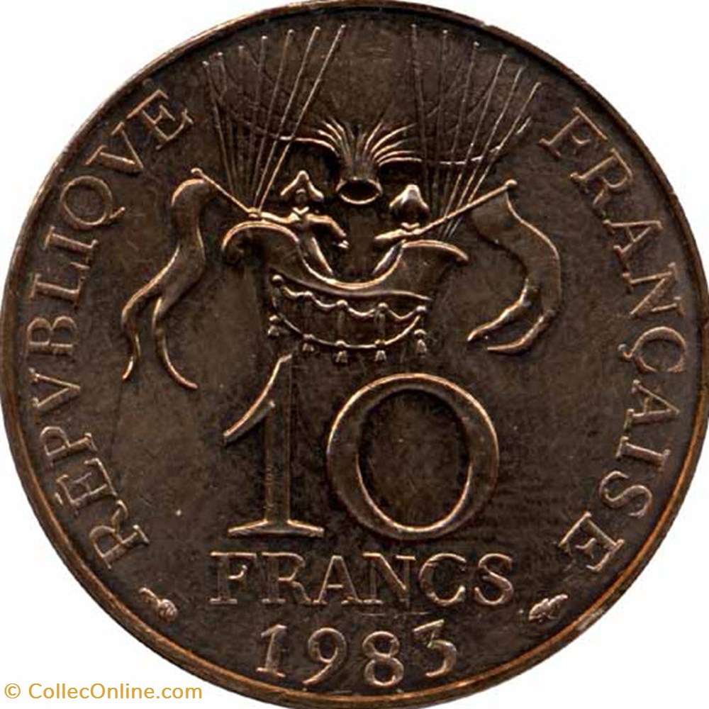 Dix Francs Conquête de l'Espace monnaies monde france dix francs conquete de espace