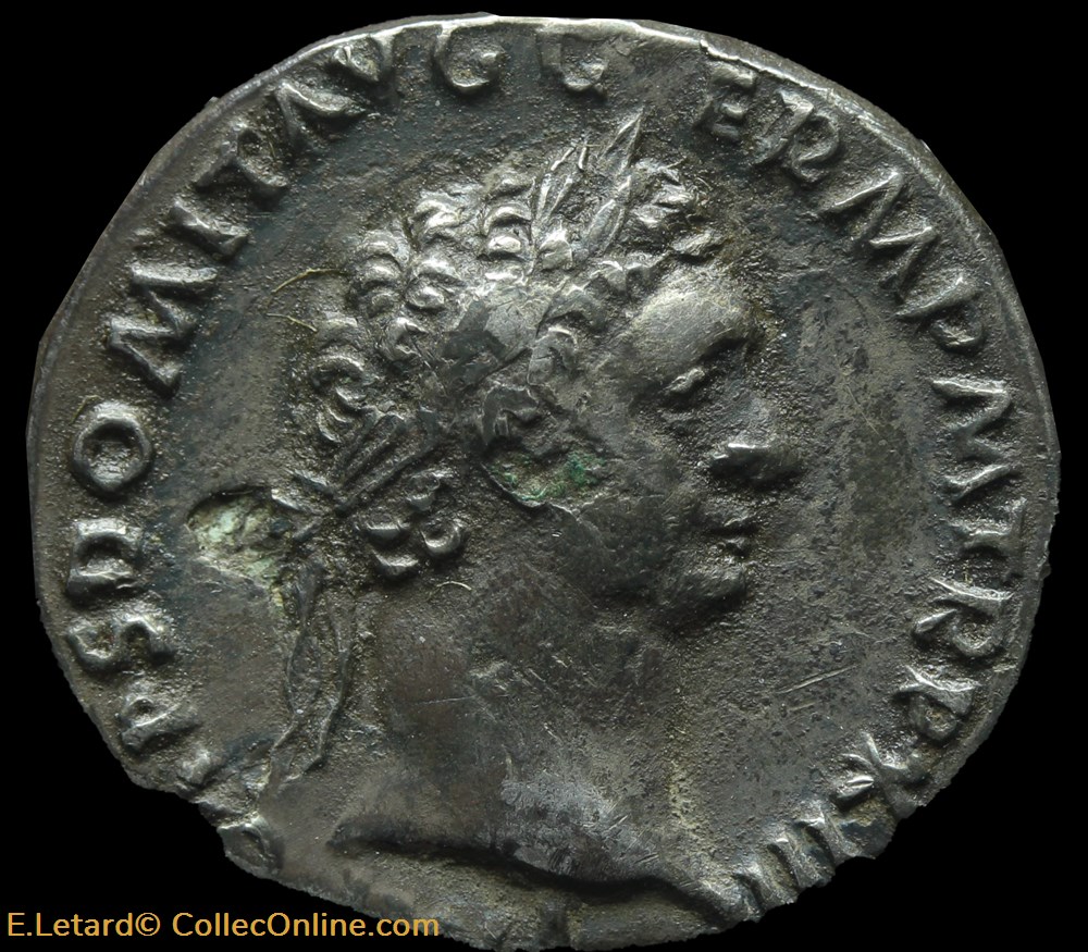 Domitien - Denier (fourré) monnaies antiques a romaines imperiales et republicaines domitien denier fourre