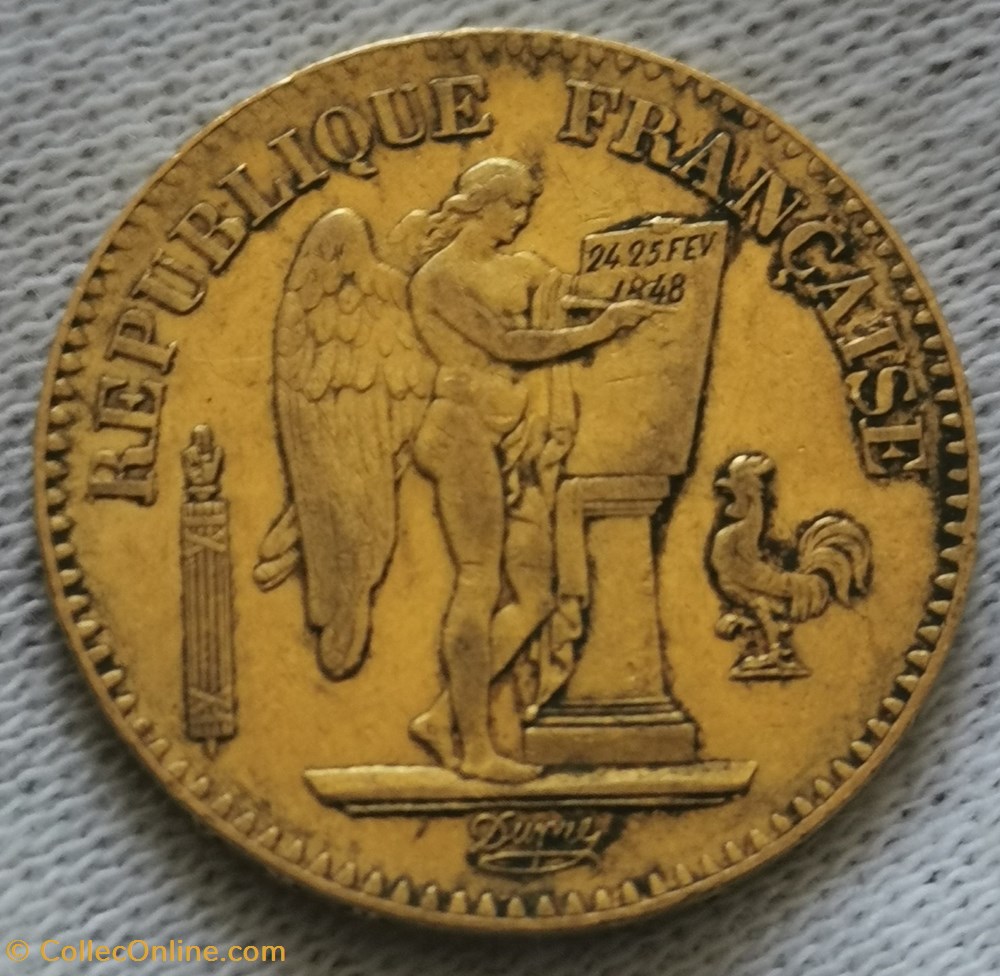Seconde République - 20 Francs - Génie monnaies monde france seconde republique 20 francs genie