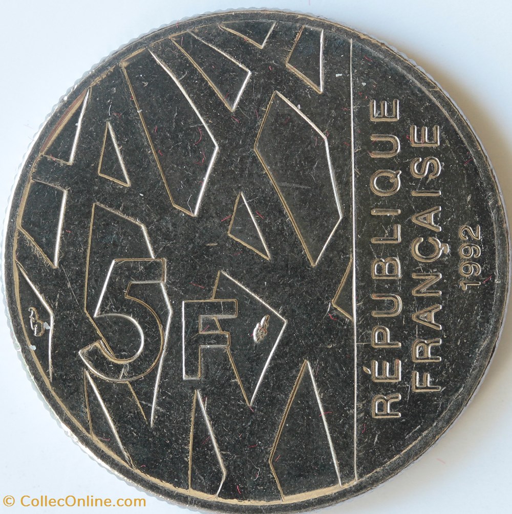 monnaies monde cinq francs mendes france