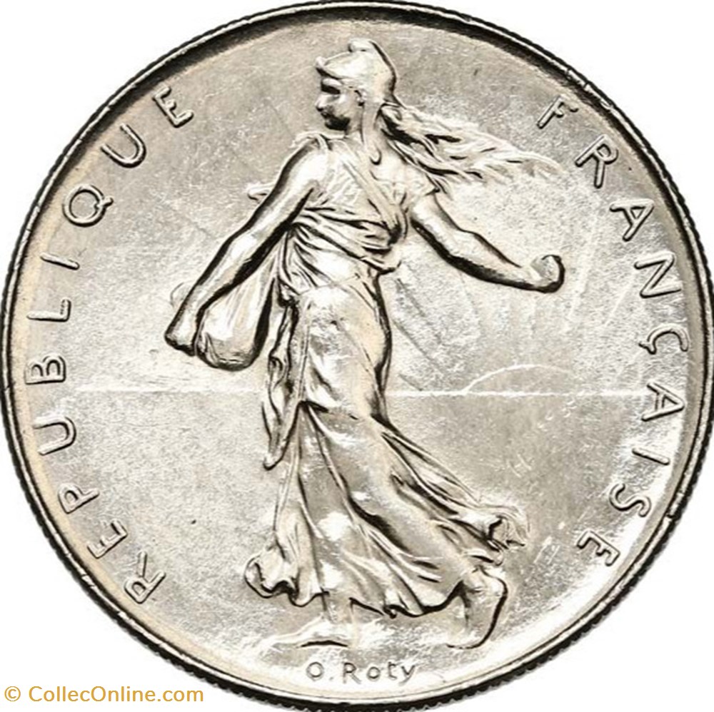 Un Franc Semeuse monnaies monde france un franc semeuse