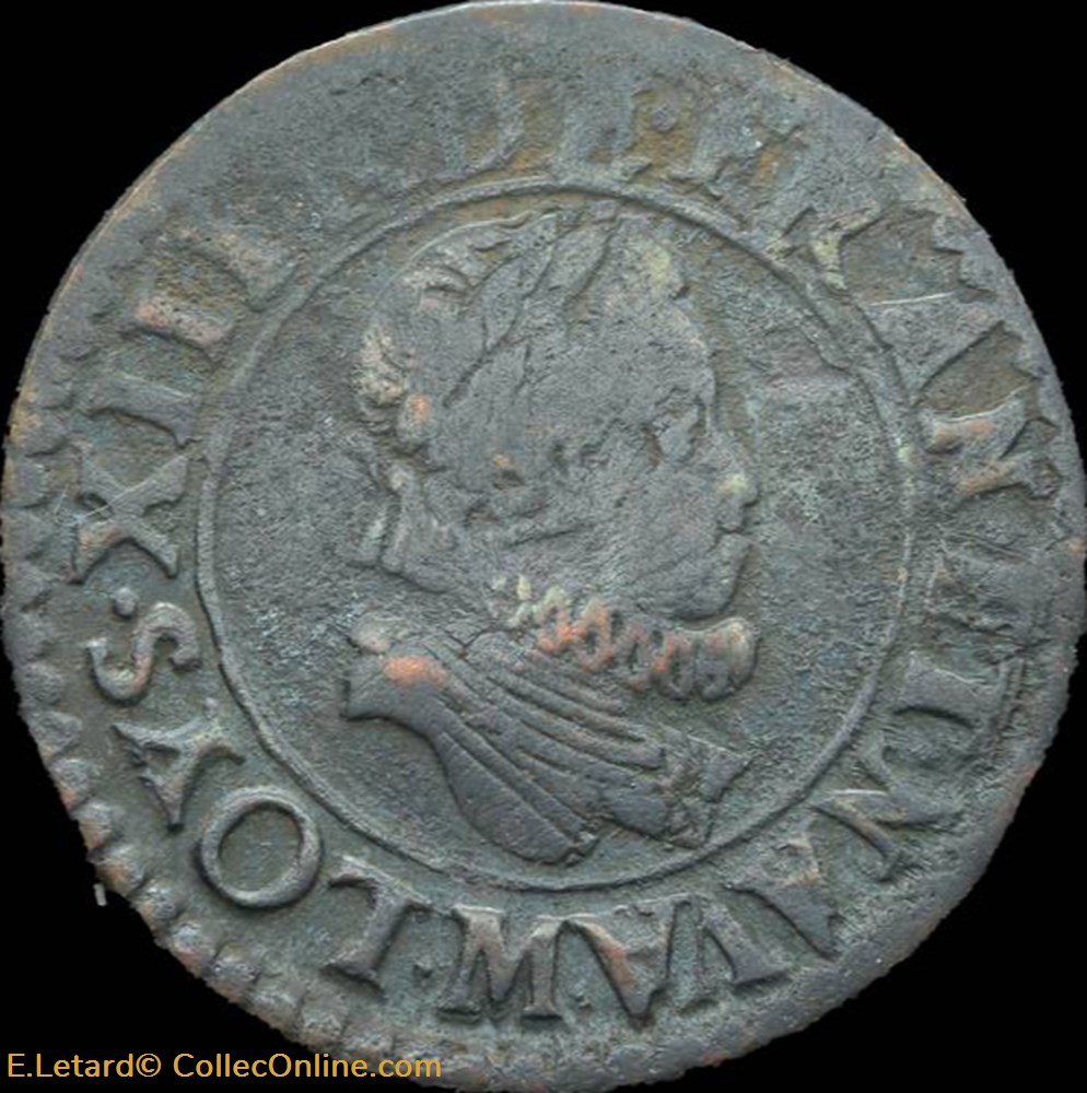 Louis XIII - Double Tournois de Toulouse 1612 - CGKL.436 monnaies europe medievale a france royales louis xiii double tournois de toulouse 1612 cgkl 436