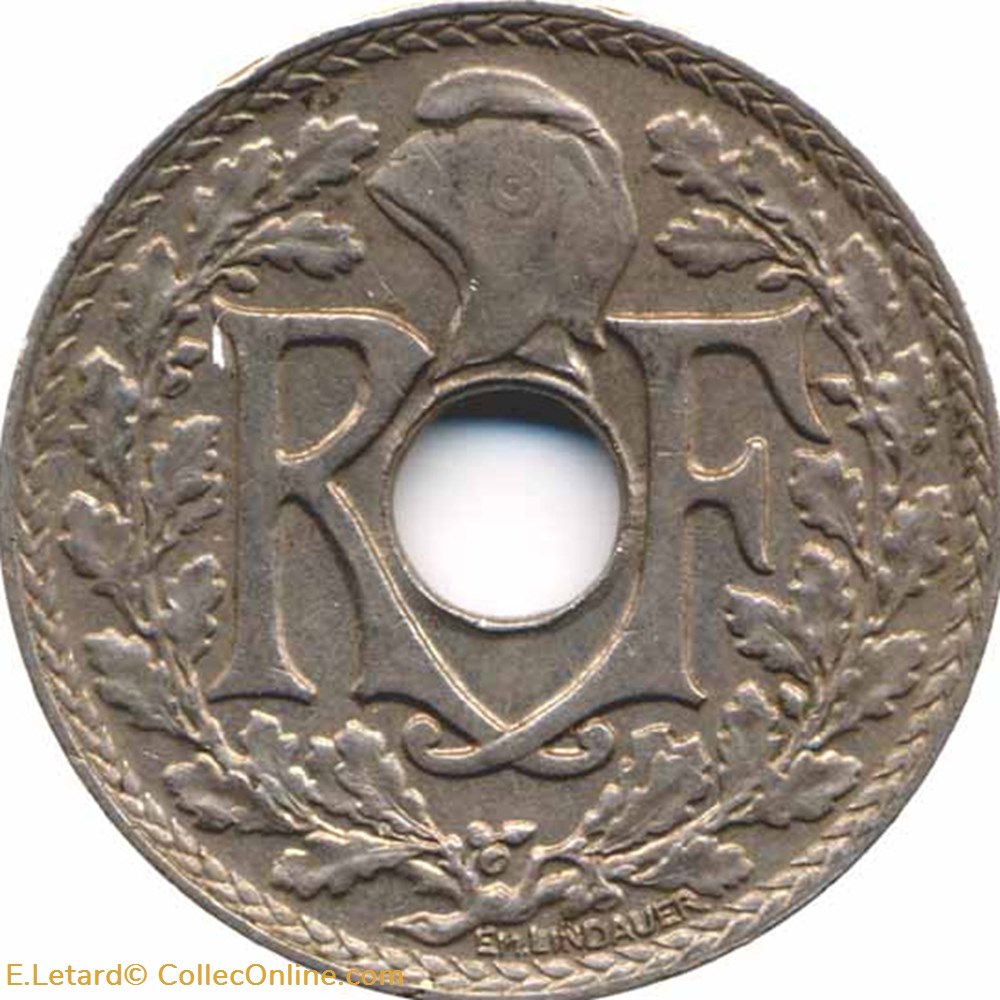 monnaies monde france vingt cinq centimes lindauer