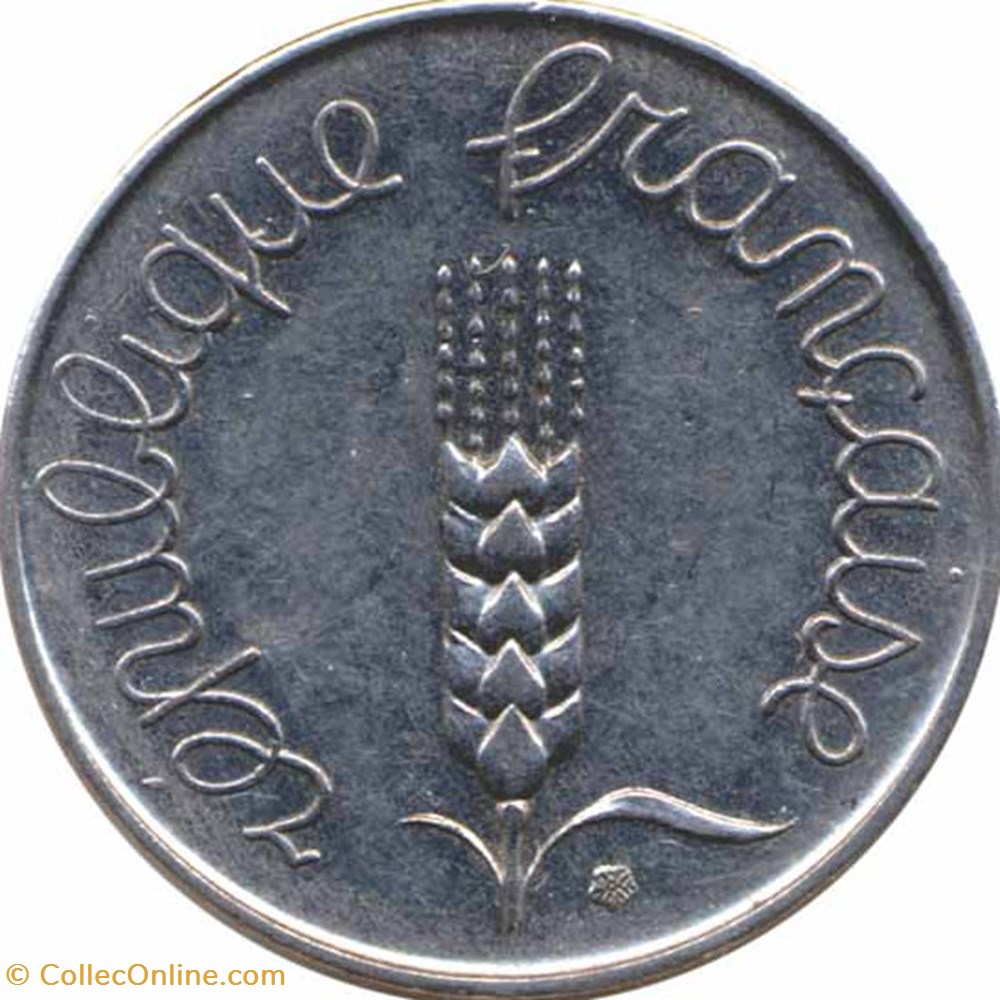 monnaies monde france cinq centimes epi