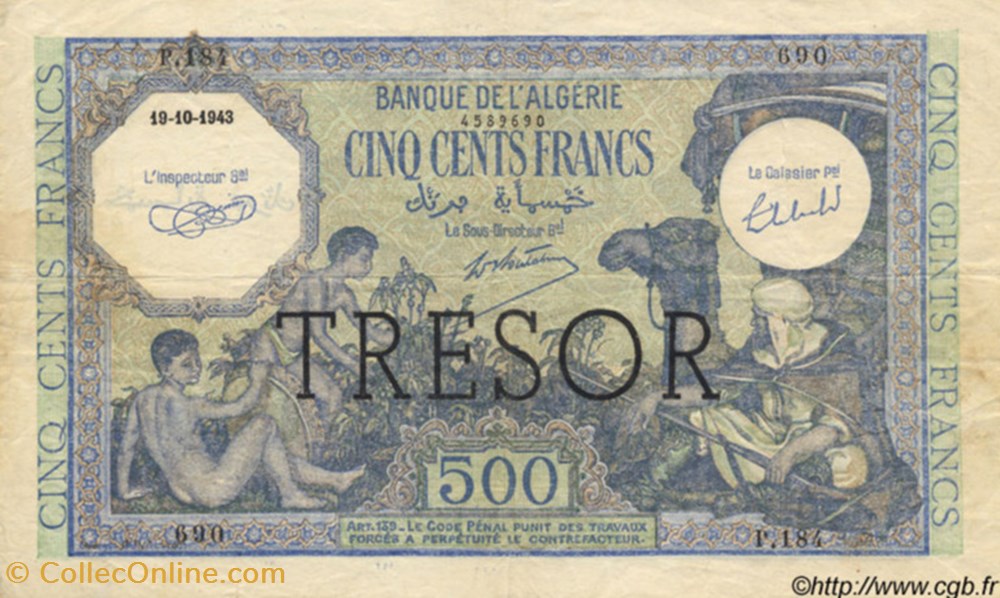 500 Francs Alégrie surchargé billets 500 francs alegrie surcharge