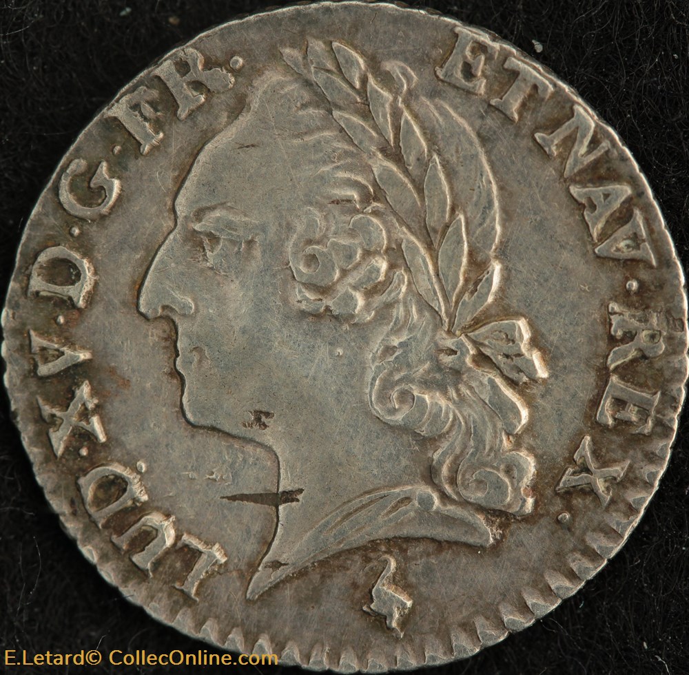 monnaies europe medievale france royales vingtieme ecu a la vieille tete 1779 a