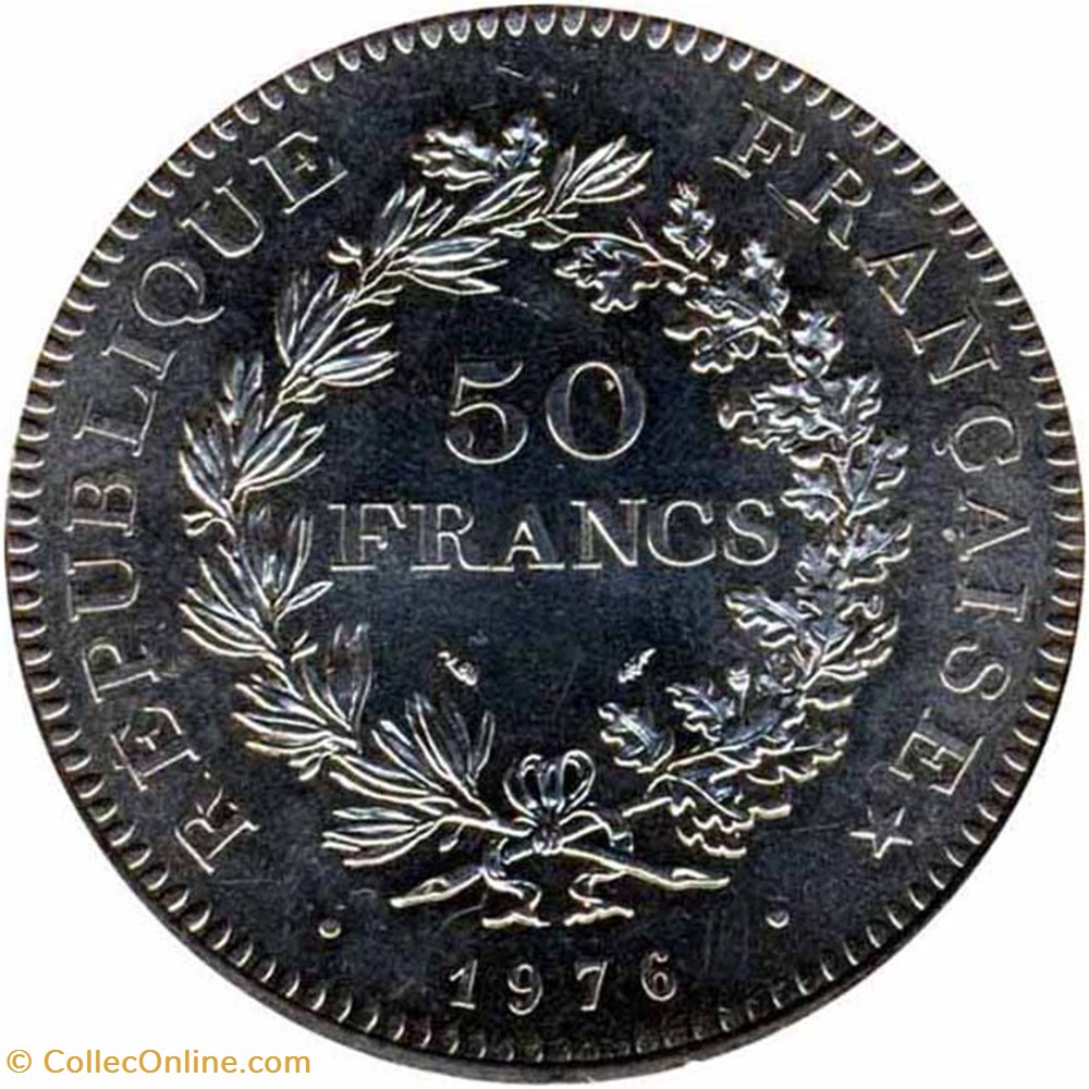 Cinquante Francs Hercule monnaies monde france cinquante francs hercule