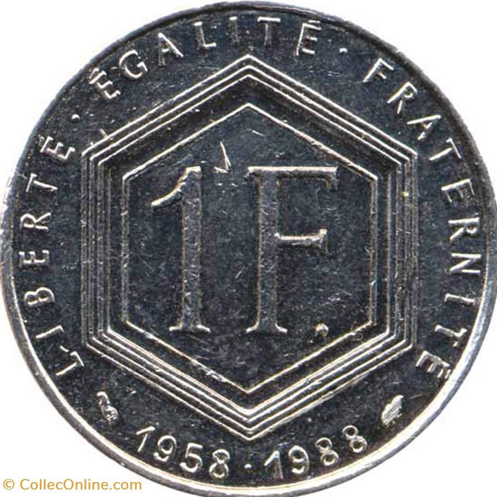 monnaies monde france un franc de gaulle