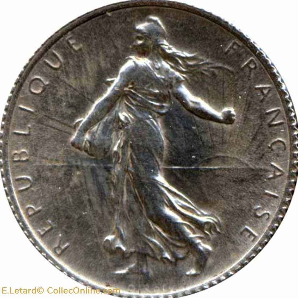 Un Franc Semeuse monnaies monde france un franc semeuse