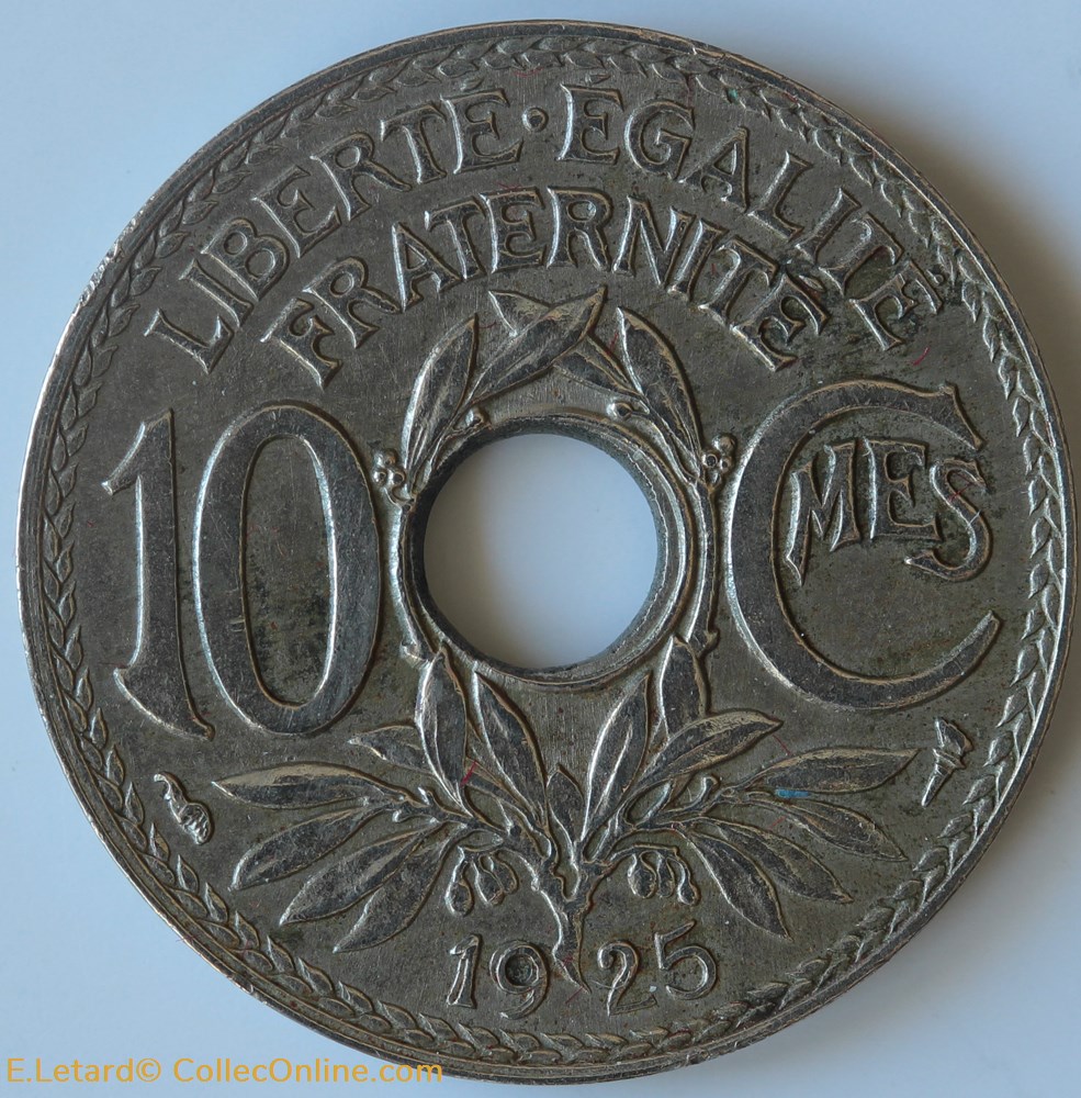 monnaies monde france dix centimes lindauer