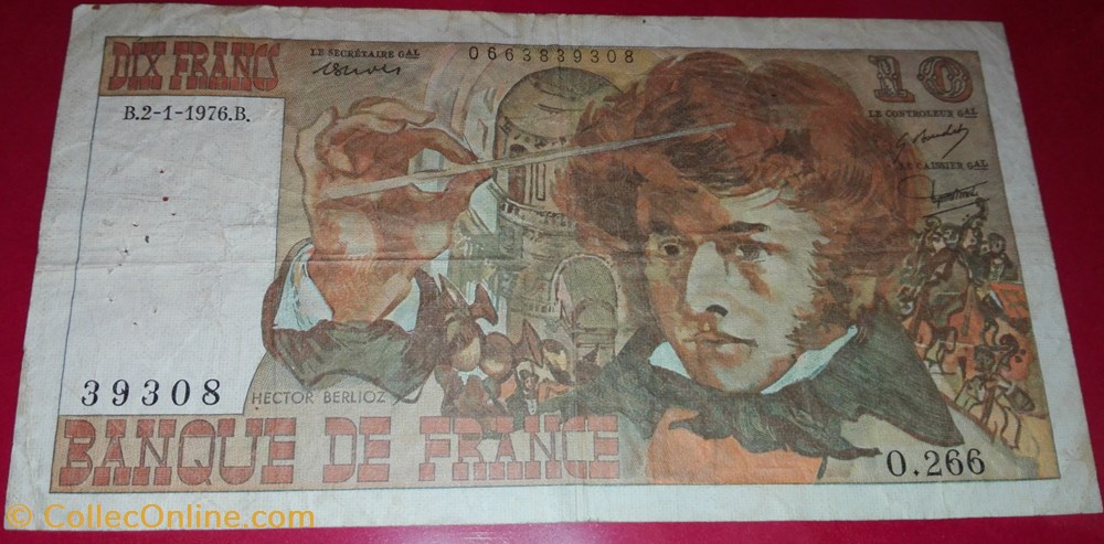 10 Francs "Berlioz" - 1973 billets 10 francs berlioz 1973