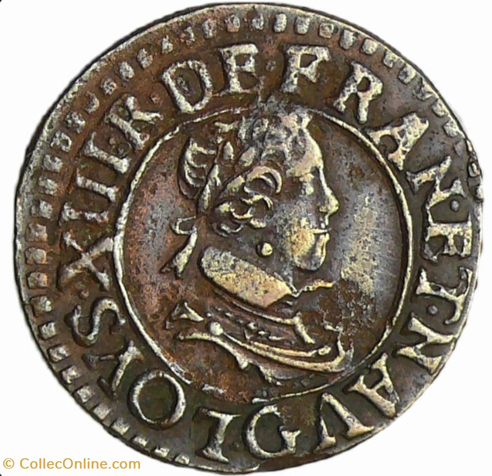monnaies europe medievale a france royales double tournois 1620 g