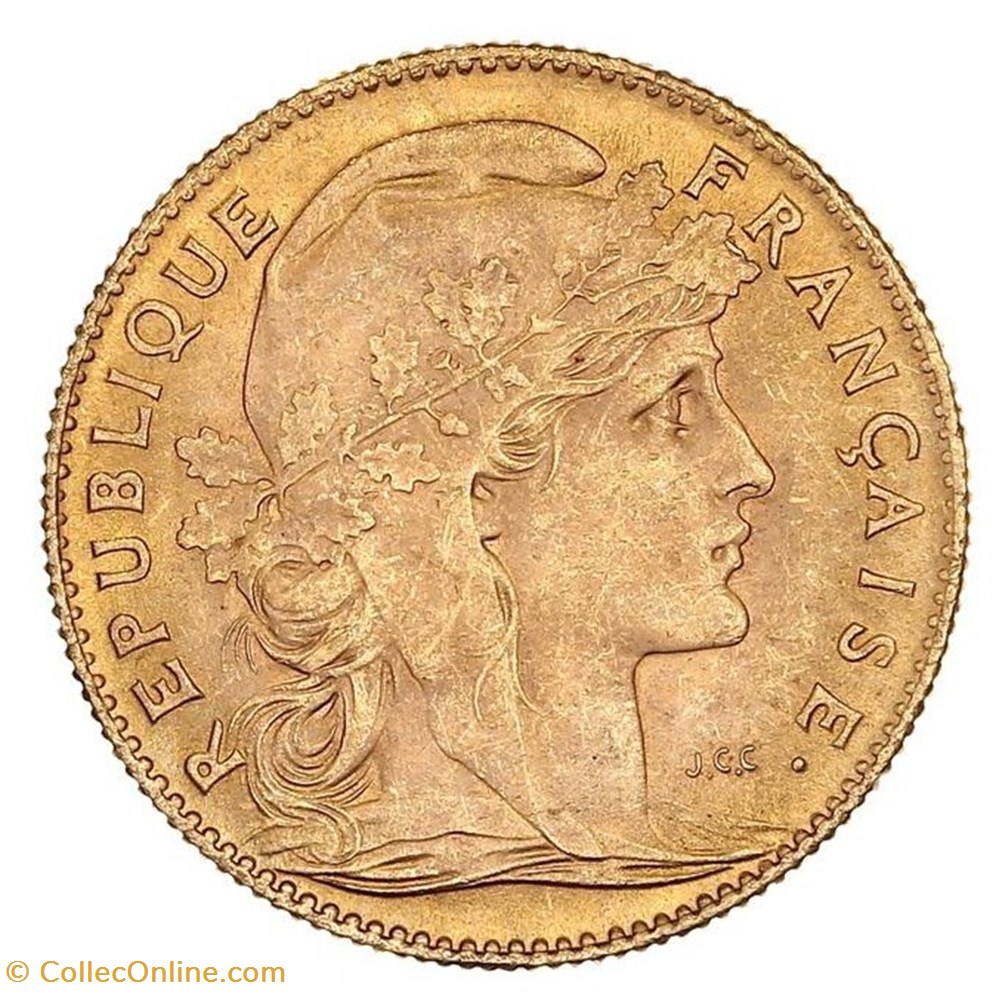 IIIème République - 10 Francs Coq monnaies monde france iiieme republique 10 francs coq