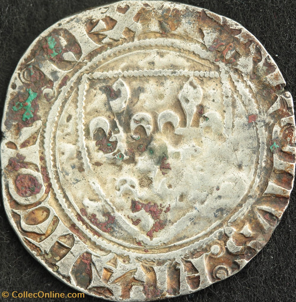 monnaies europe medievale france royales blanc guenar angers