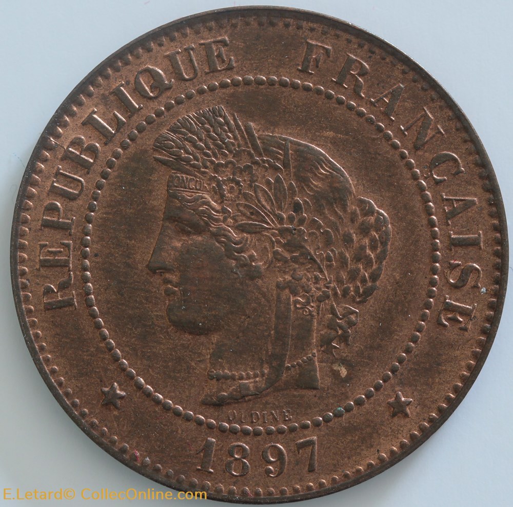 Cinq Centimes Cérès monnaies monde france cinq centimes ceres
