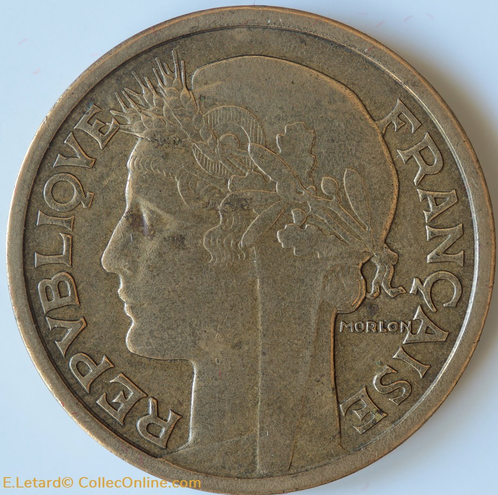 Deux Francs Morlon monnaies monde france deux francs morlon