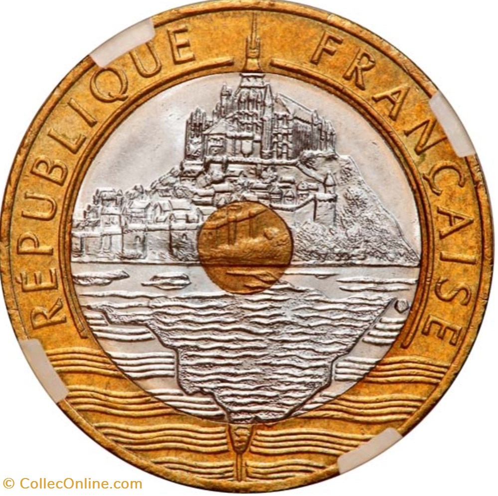 Vingt Francs Mont Saint-Michel monnaies monde france vingt francs mont saint michel