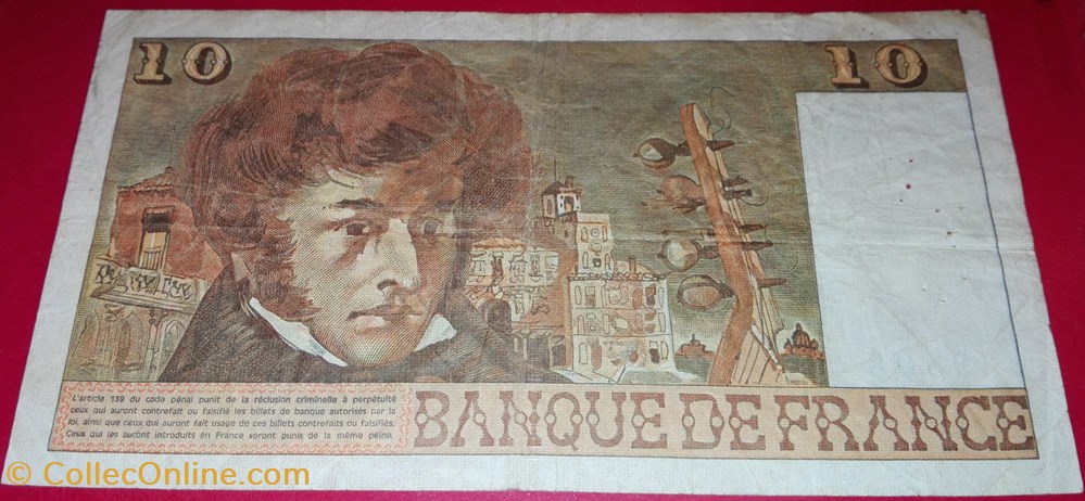 10 Francs "Berlioz" - 1973 billets 10 francs berlioz 1973