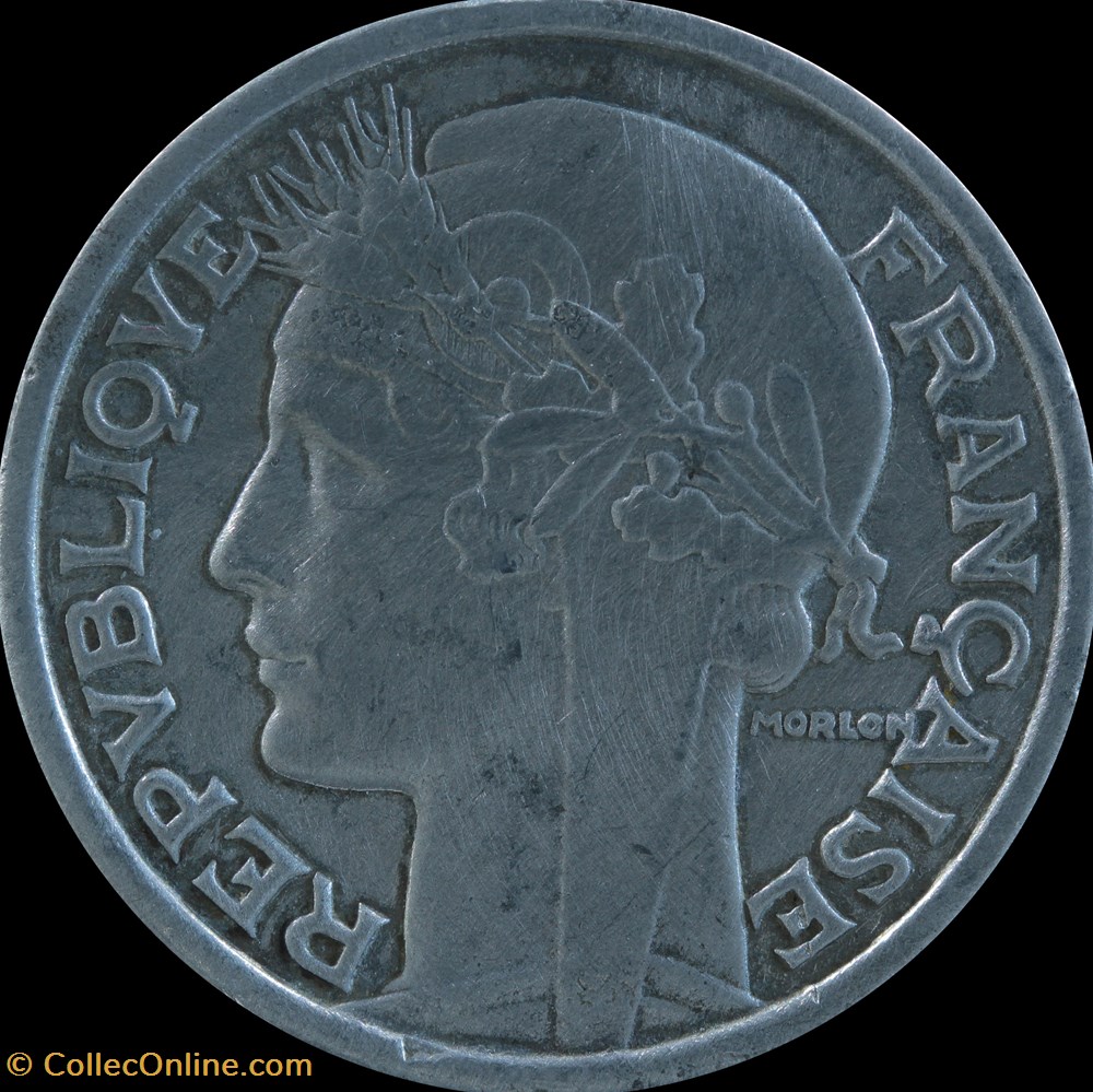 Deux Francs Morlon monnaies monde france deux francs morlon