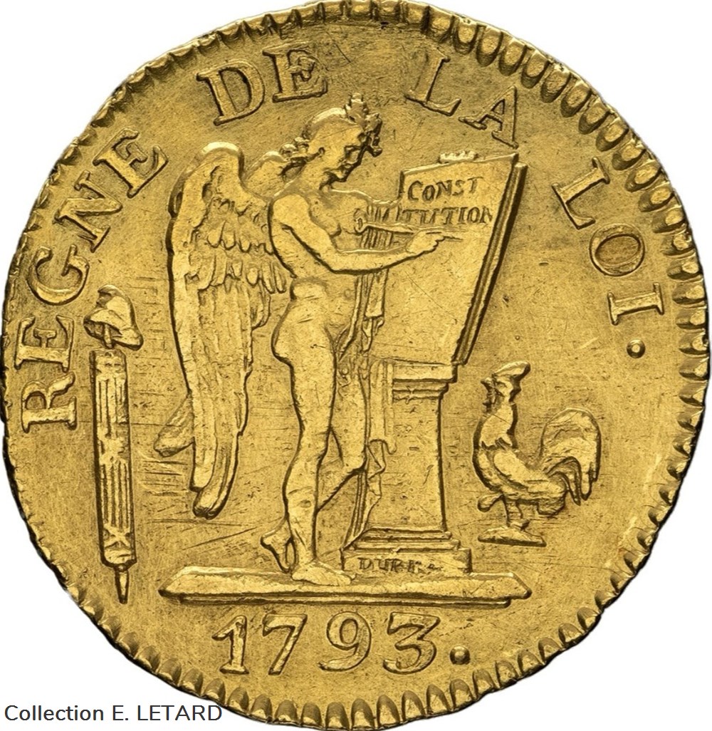 monnaies monde france louis or de 24 livres