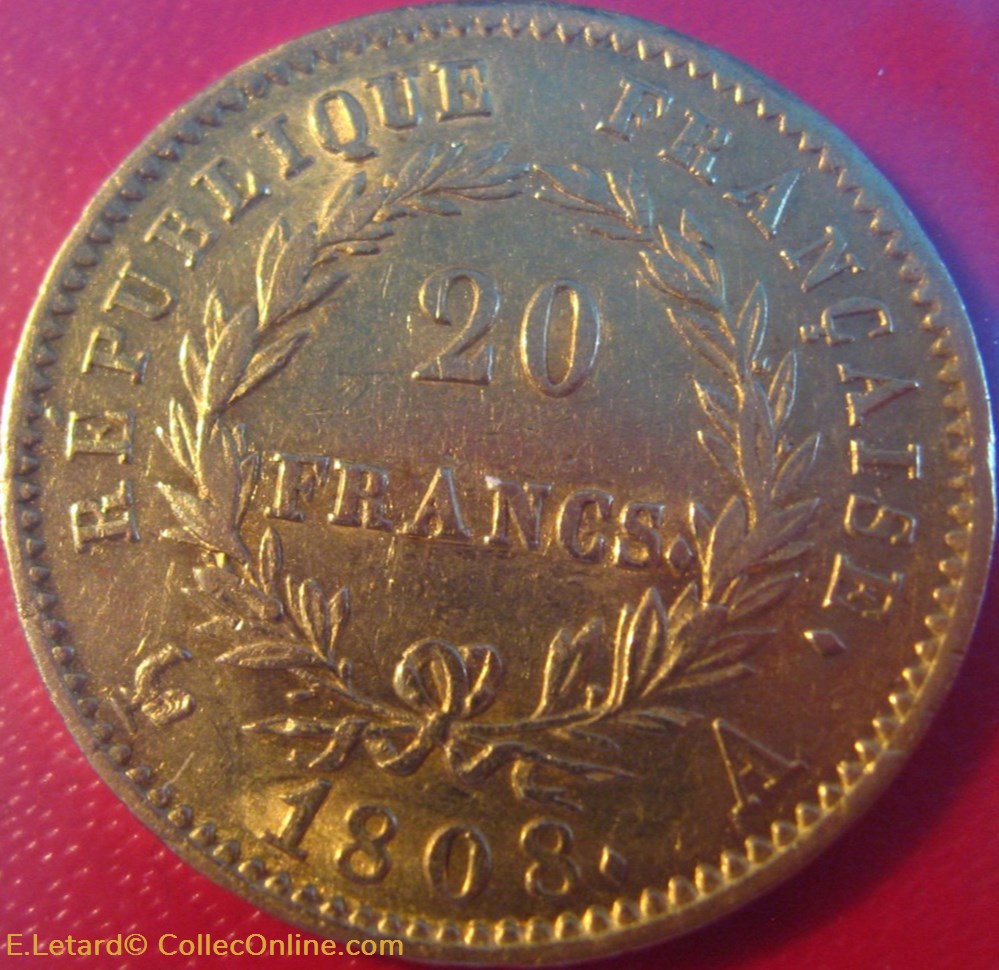 Napoléon - 20 Francs République monnaies monde france napoleon 20 francs republique
