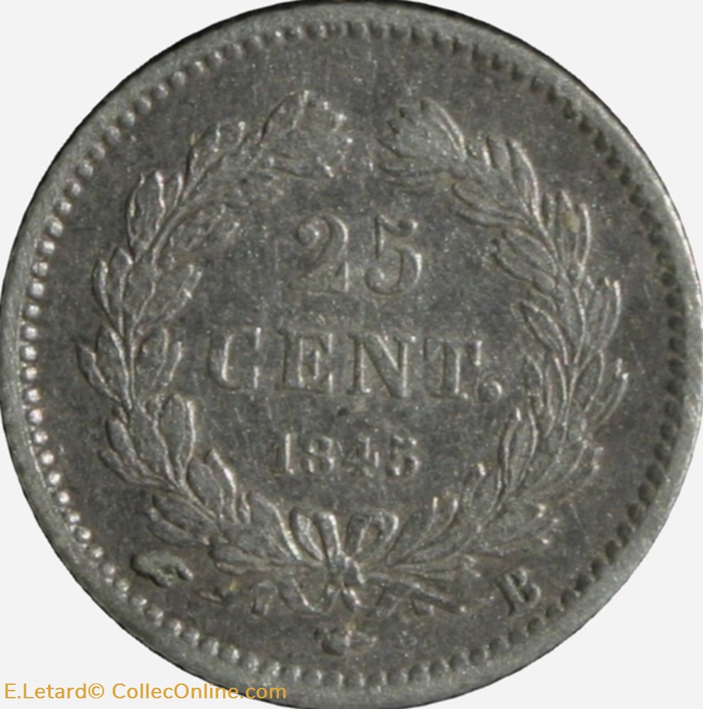 Louis-Philippe 1er - 25 Centimes - 1845 B monnaies monde france louis philippe 1er 25 centimes 1845 b