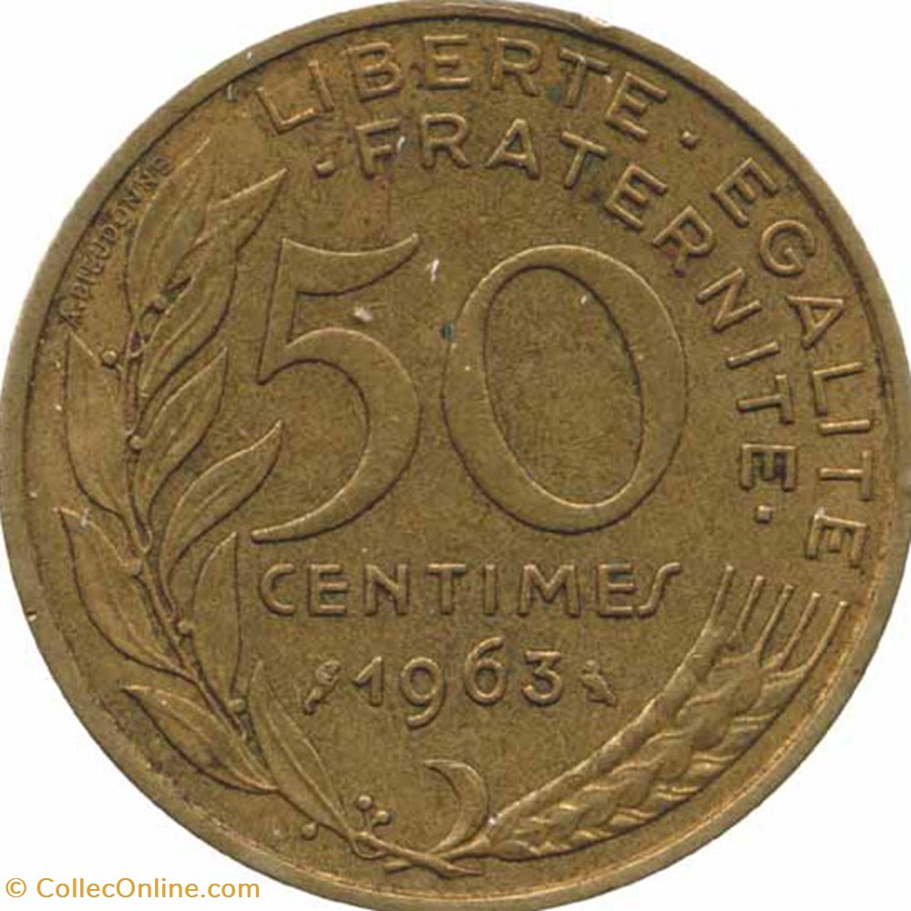 Cinquante Centimes Marianne monnaies monde france cinquante centimes marianne