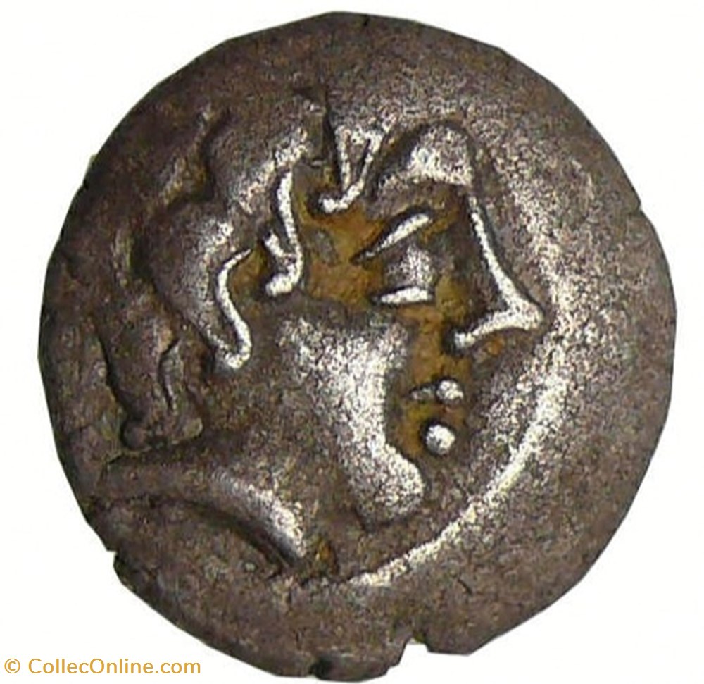 Pictons - Drachme au cavalier ailé monnaies antiques celtes pictons drachme au cavalier aile