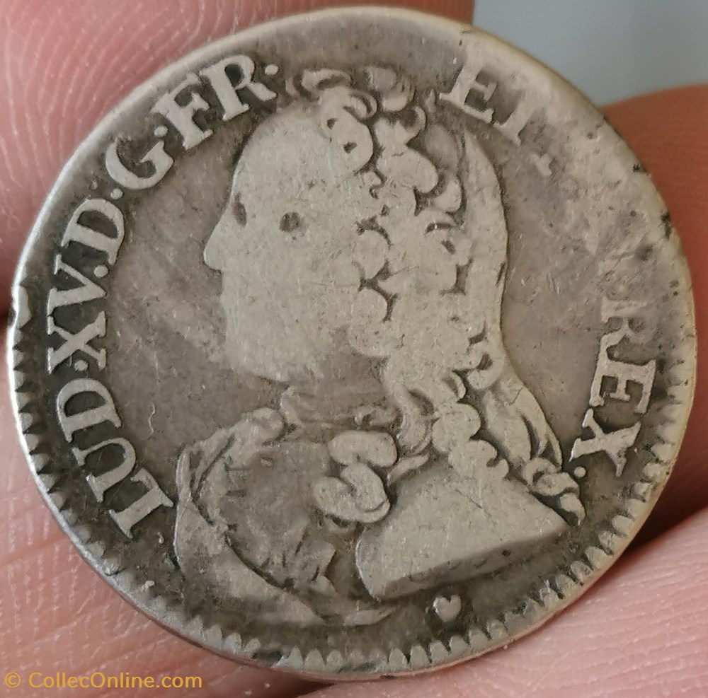 monnaies europe medievale france royales cinquieme ecu aux branches olivier 1727 g