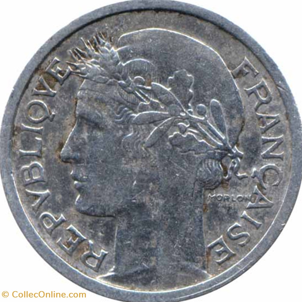 monnaies monde france un franc morlon