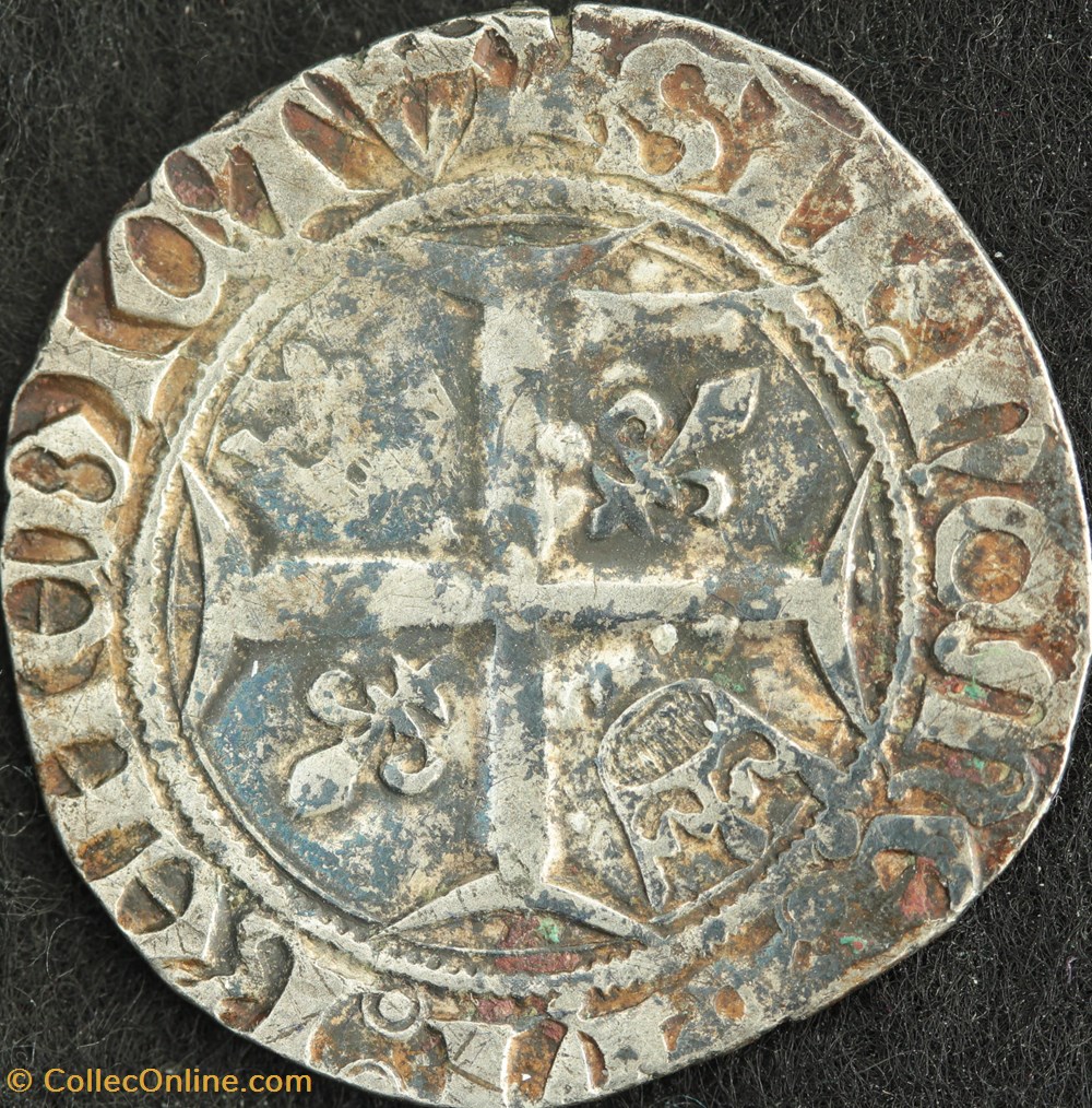monnaies europe medievale france royales blanc guenar angers