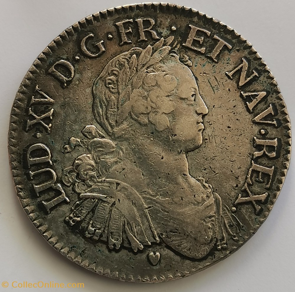 monnaies europe medievale france royales ecu aux 8 l 1725 g