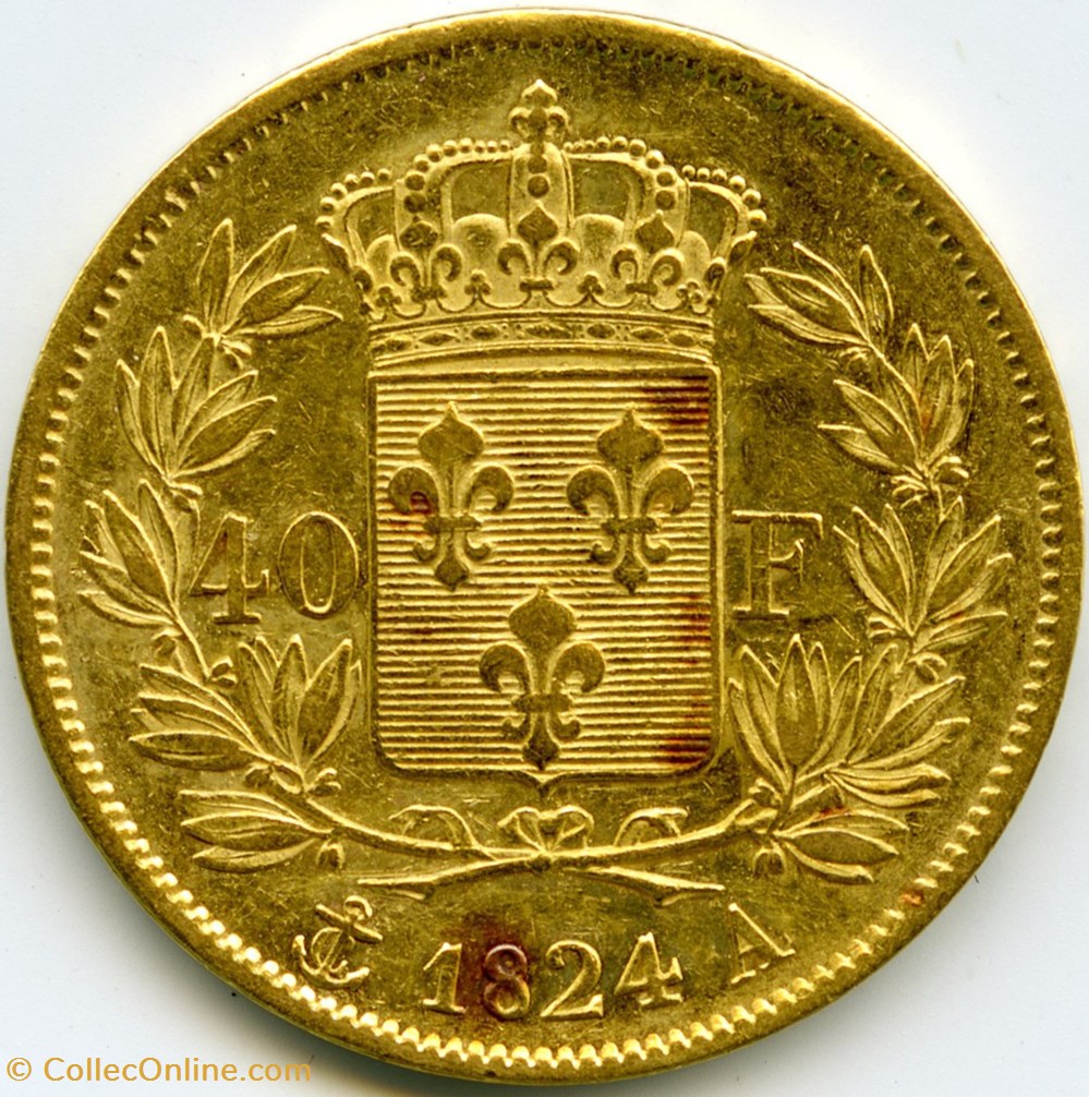 Charles X - 40 Francs - Type 1 monnaies monde france charles x 40 francs type 1